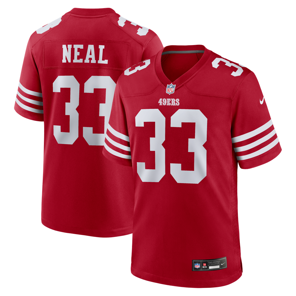 Men's San Francisco 49ers Siran Neal Scarlet Team Game Jersey