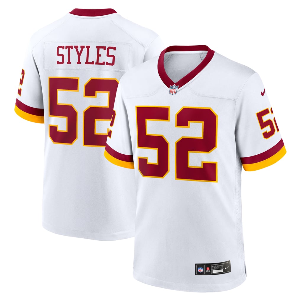 Men's Washington Commanders Sonny Styles White Game Super Bowl Era Jersey