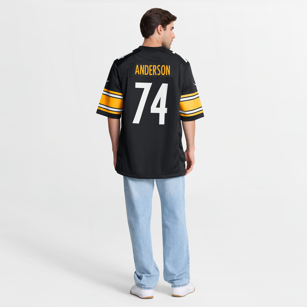 Men's Pittsburgh Steelers Spencer Anderson Black Game Jersey