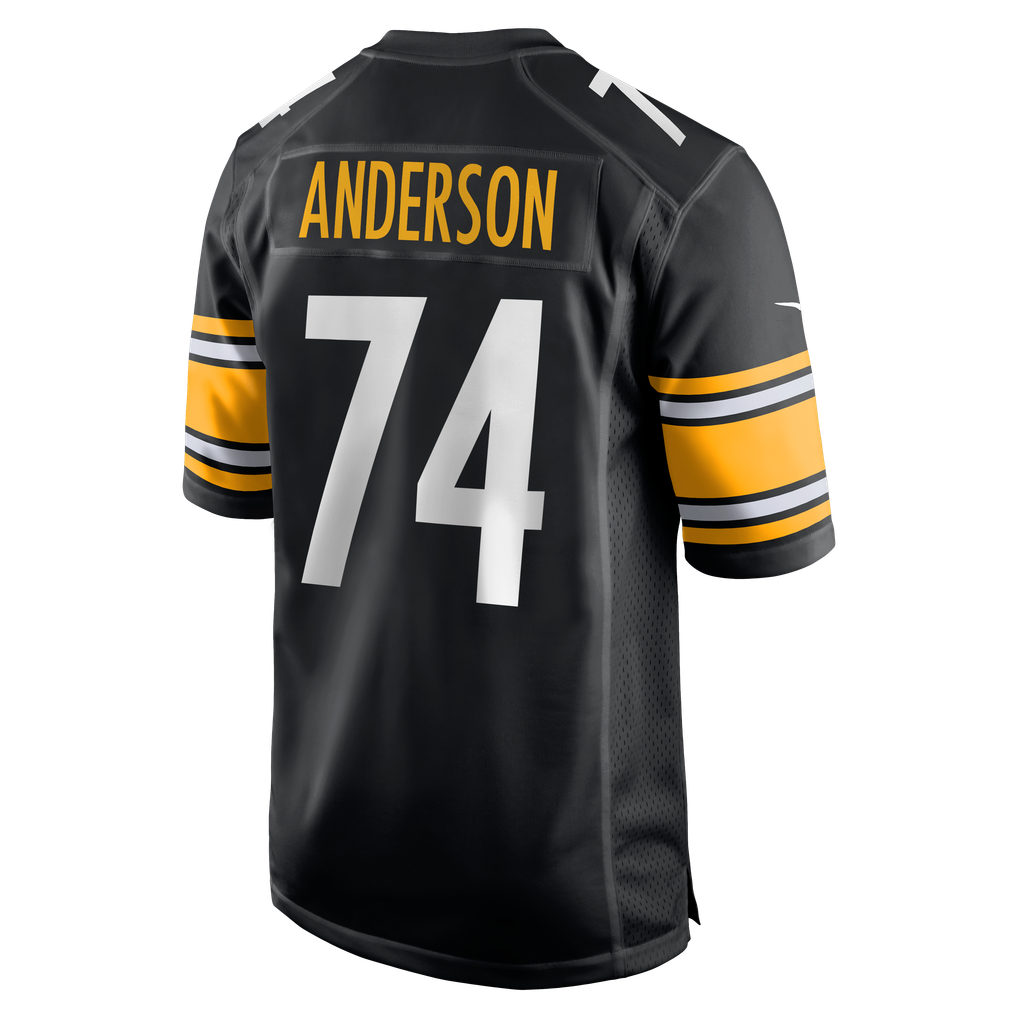 Men's Pittsburgh Steelers Spencer Anderson Black Game Jersey