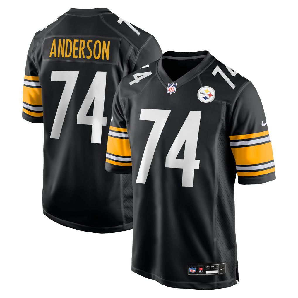 Men's Pittsburgh Steelers Spencer Anderson Black Game Jersey