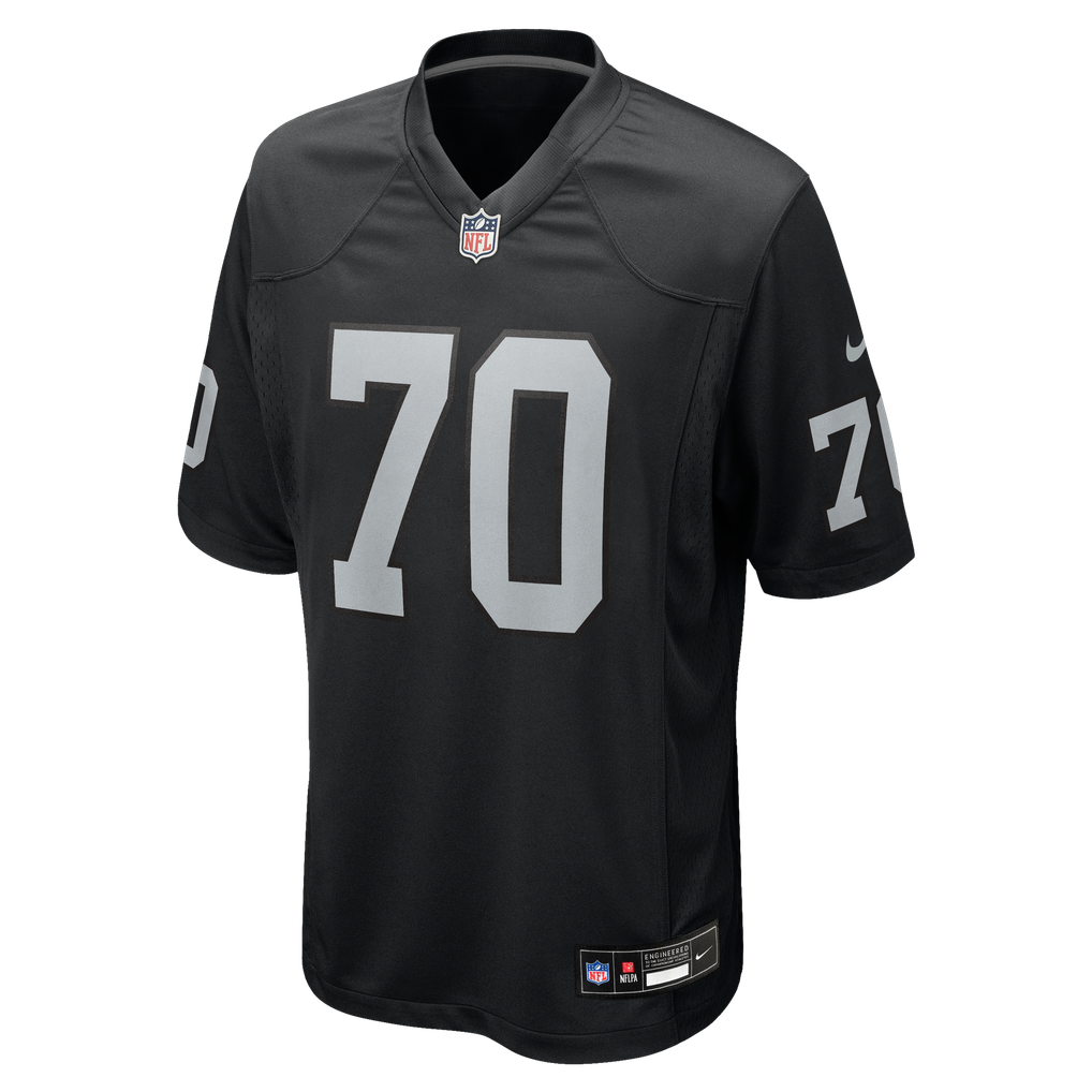 Men's Las Vegas Raiders Spencer Burford Black Team Game Jersey