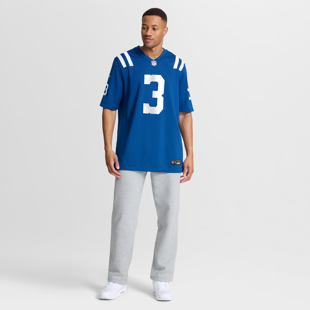Men's Indianapolis Colts Spencer Shrader Royal Team Game Jersey