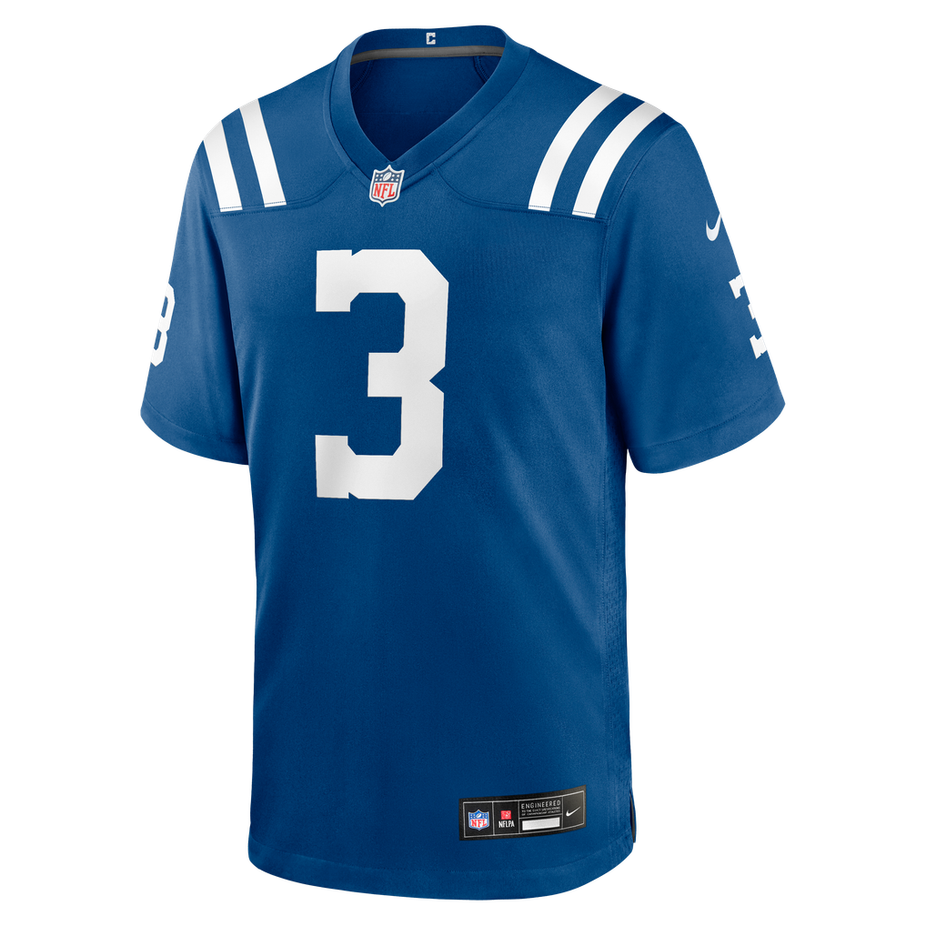 Men's Indianapolis Colts Spencer Shrader Royal Team Game Jersey