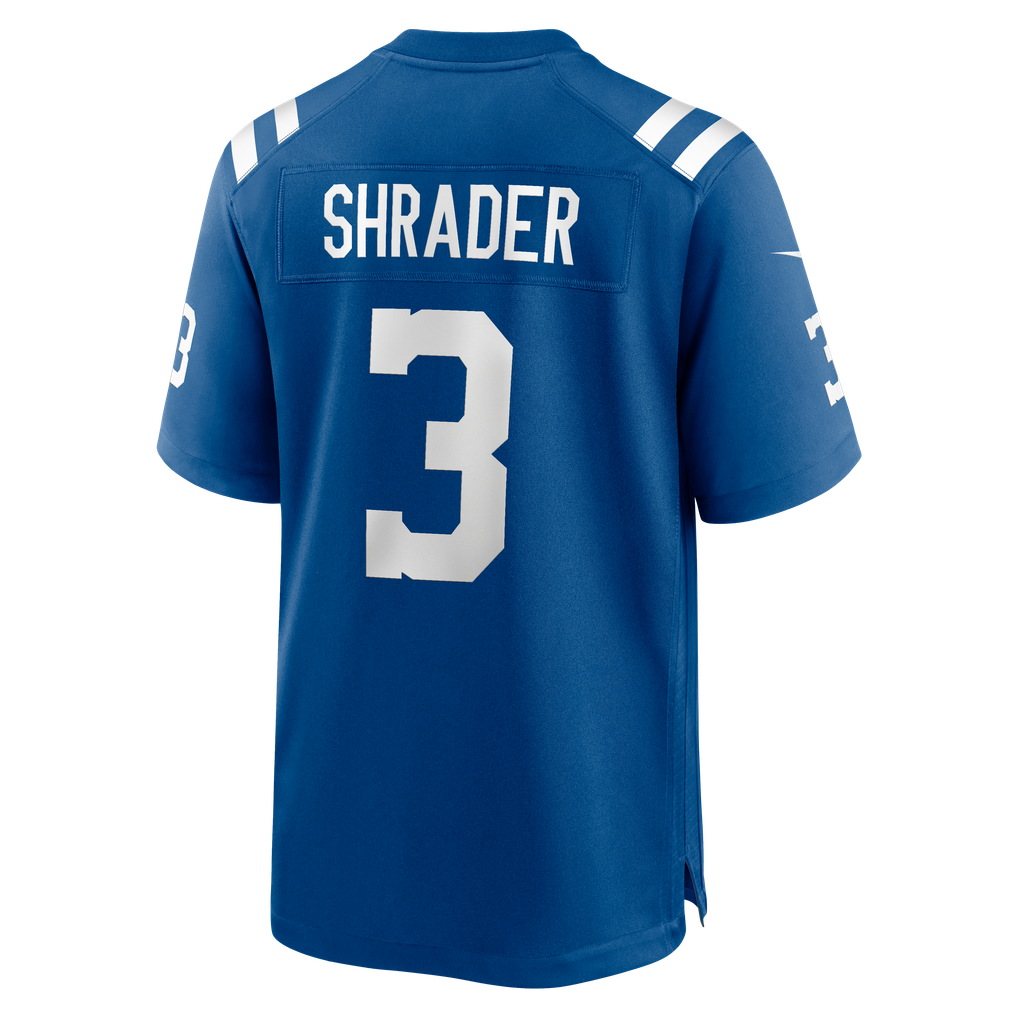 Men's Indianapolis Colts Spencer Shrader Royal Team Game Jersey