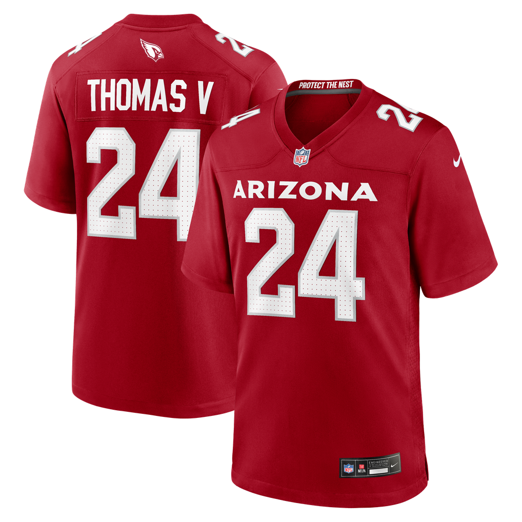 Men's Arizona Cardinals Starling Thomas V Cardinal Team Game Jersey
