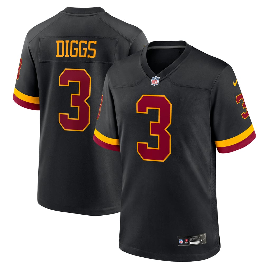 Men's Washington Commanders Stefon Diggs Black Alternate Game Jersey