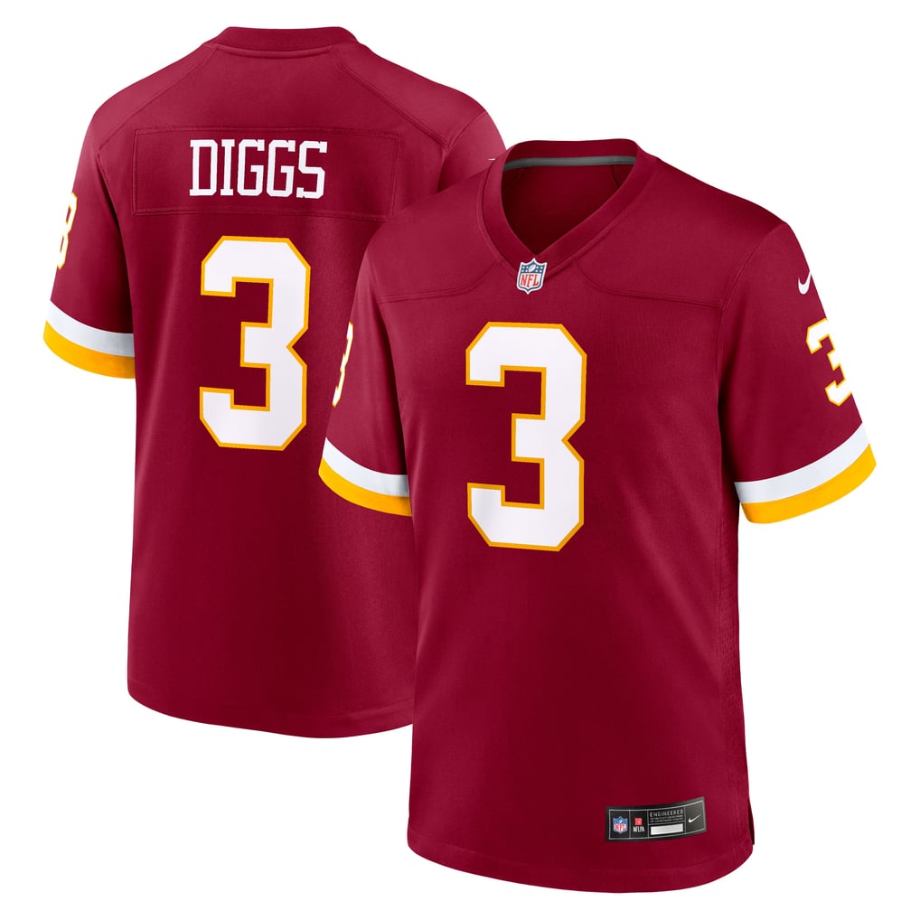 Men's Washington Commanders Stefon Diggs Burgundy Game Jersey