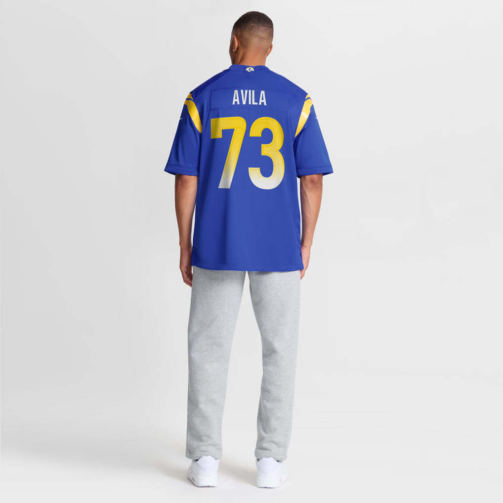 Men's Los Angeles Rams Steve Avila Royal Home Game Jersey