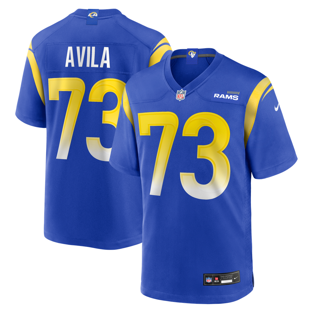 Men's Los Angeles Rams Steve Avila Royal Home Game Jersey