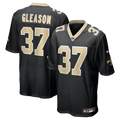 Men's New Orleans Saints Steve Gleason Black Game Retired Player Jersey