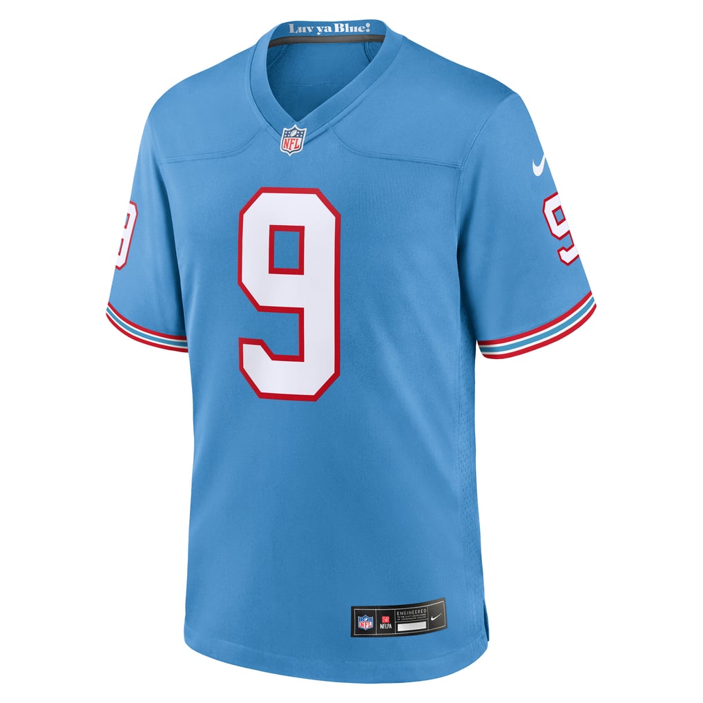 Men's Tennessee Titans Steve McNair Light Blue Retired Player Alternate Game Jersey