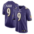 Men's Baltimore Ravens Steve McNair Purple Game Retired Player Jersey