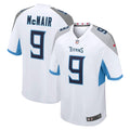 Men's Tennessee Titans Steve McNair White Retired Player Game Jersey
