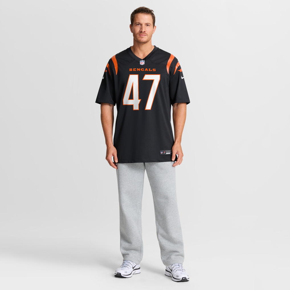 Men's Cincinnati Bengals Swayze Bozeman Black Team Game Jersey