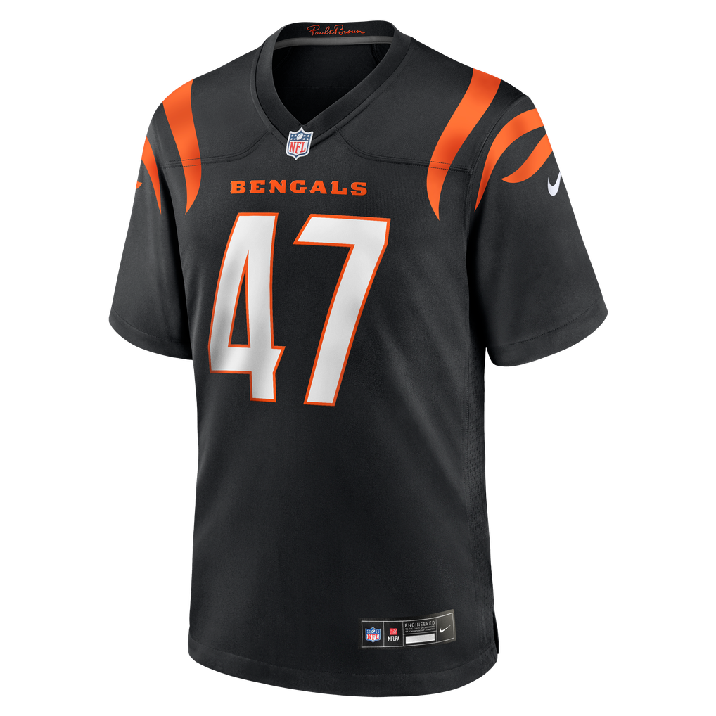 Men's Cincinnati Bengals Swayze Bozeman Black Team Game Jersey