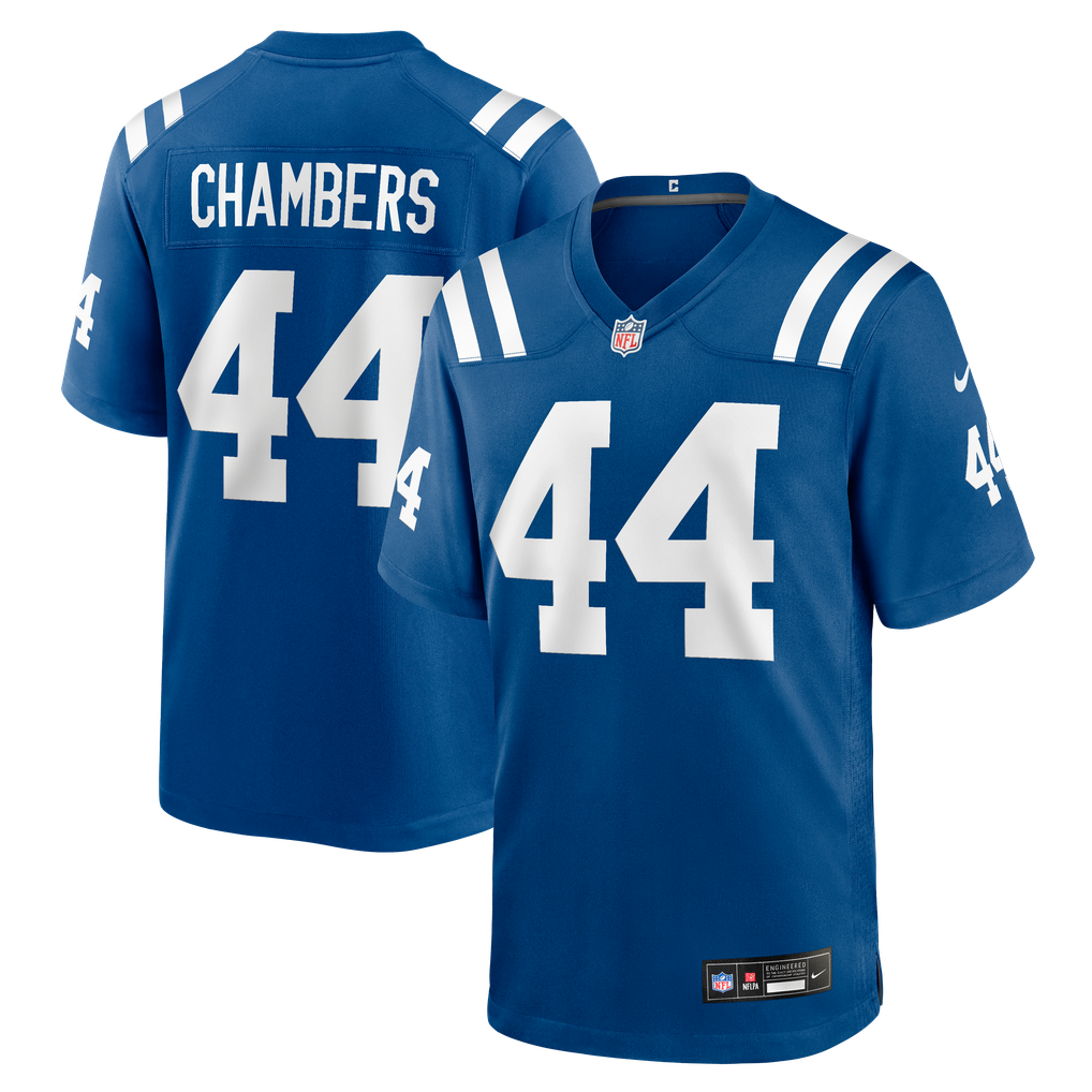 Men's Indianapolis Colts Tahj Chambers Royal Team Game Jersey
