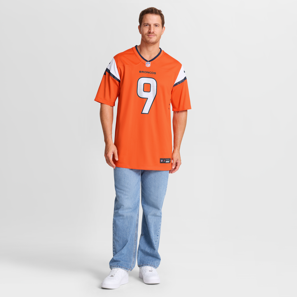 Men's Denver Broncos Talanoa Hufanga Orange Team Game Jersey