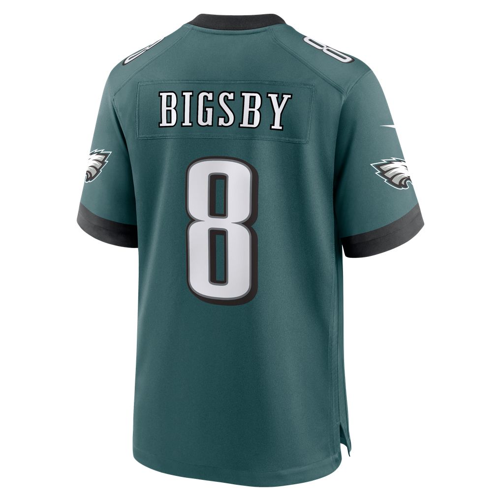 Men's Philadelphia Eagles Tank Bigsby Midnight Green Team Game Jersey