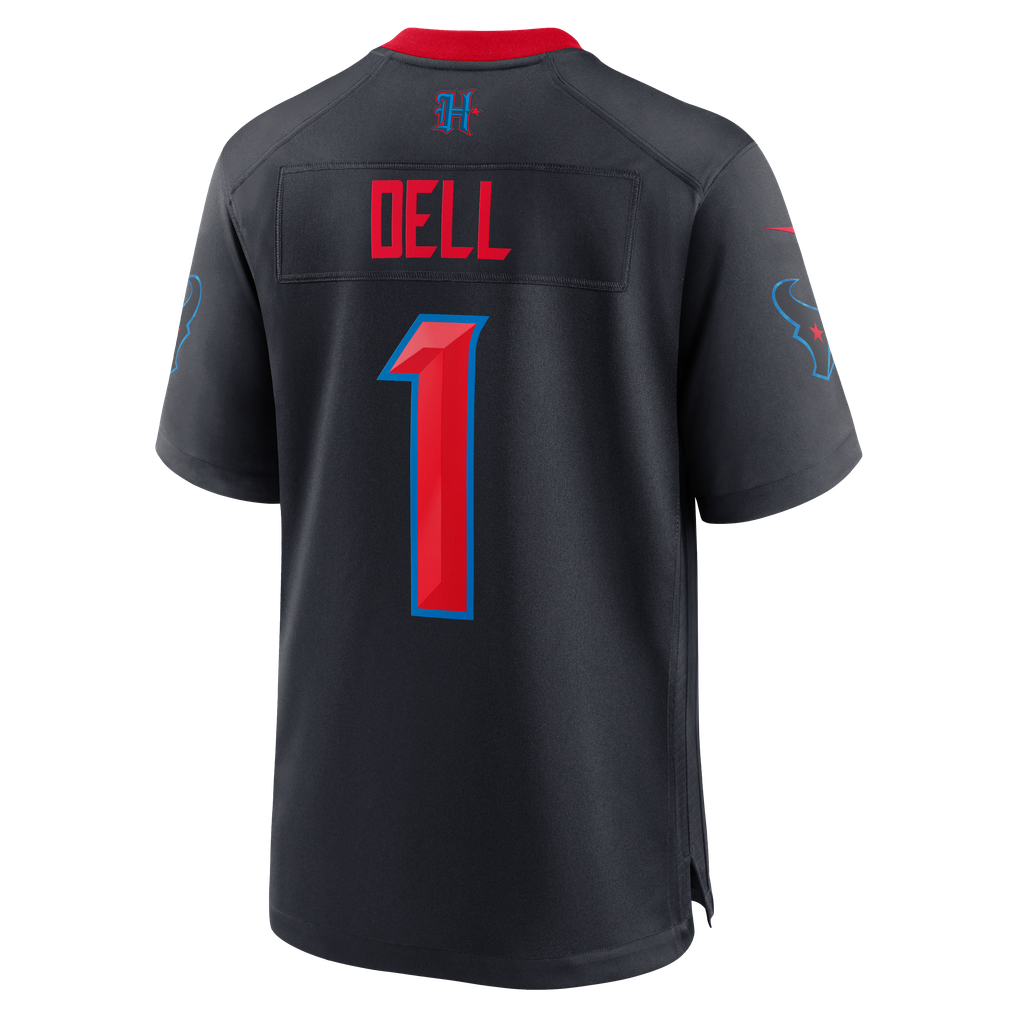 Men's Houston Texans Tank Dell Navy Alternate Game Jersey