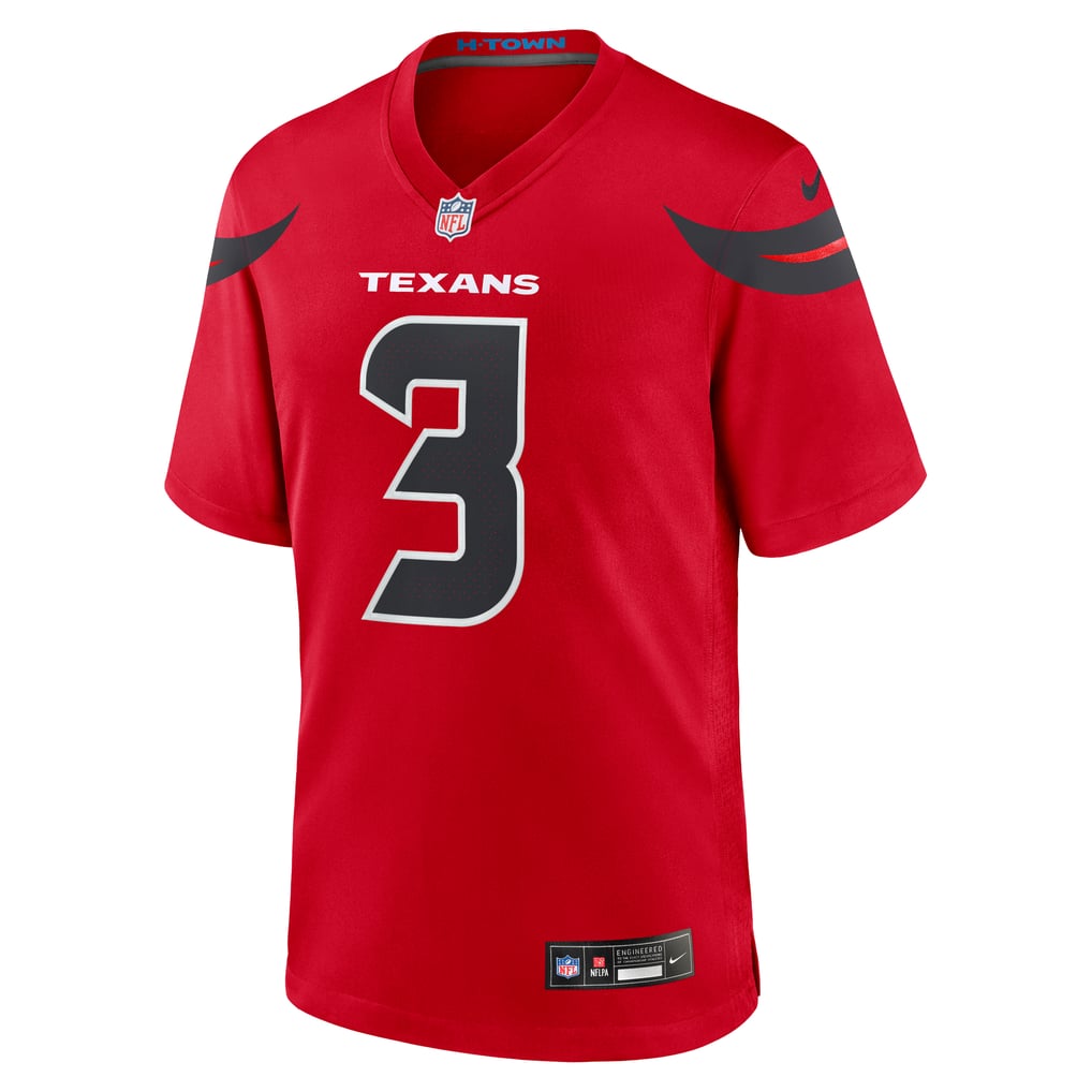 Men's Houston Texans Tank Dell Red Alternate Game Jersey
