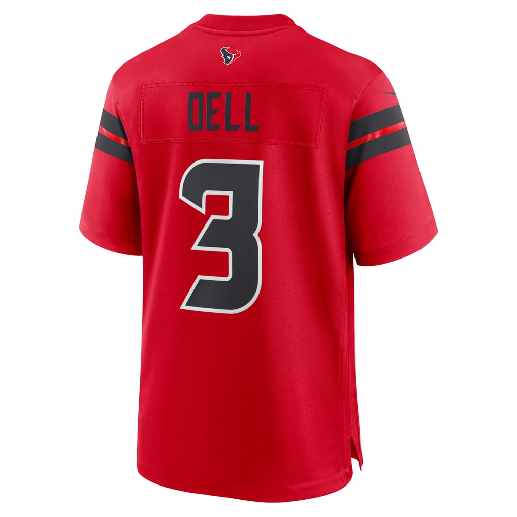 Men's Houston Texans Tank Dell Red Alternate Game Jersey