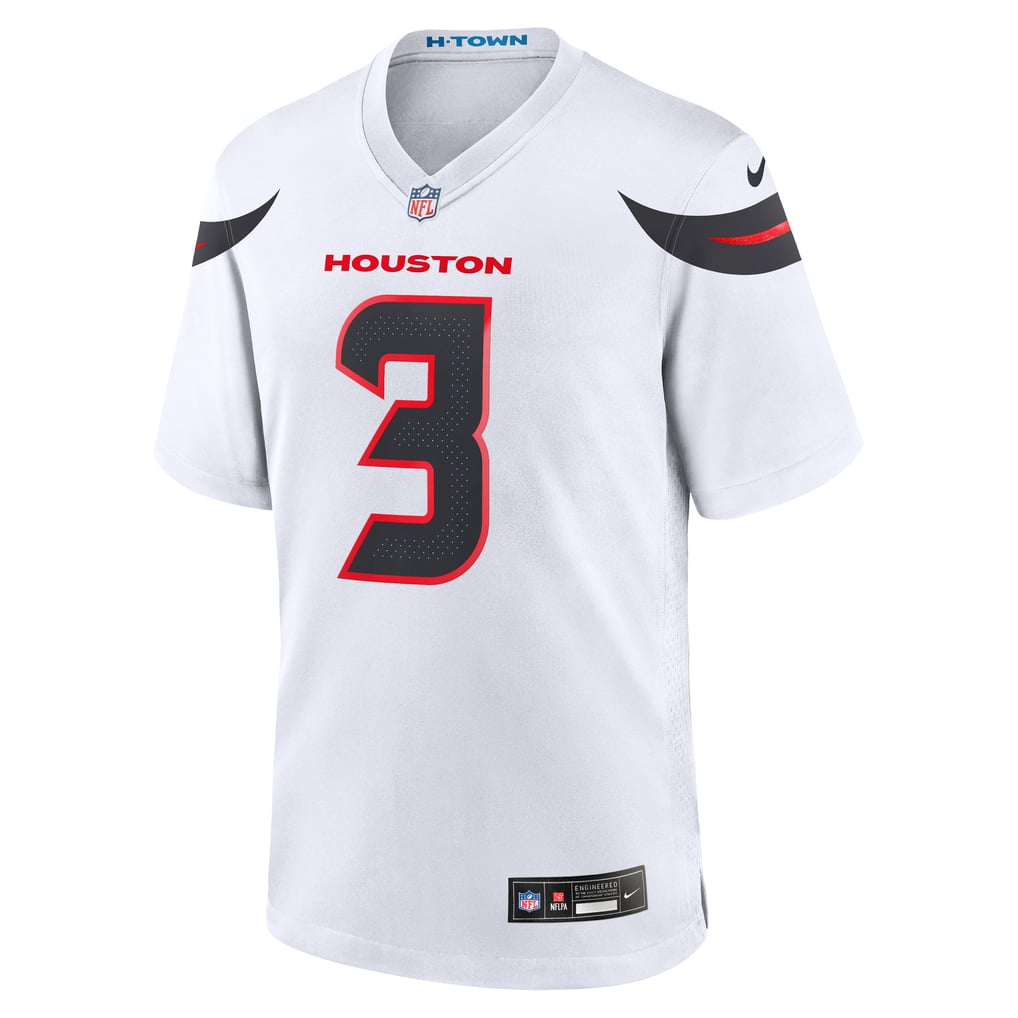 Men's Houston Texans Tank Dell White Game Jersey