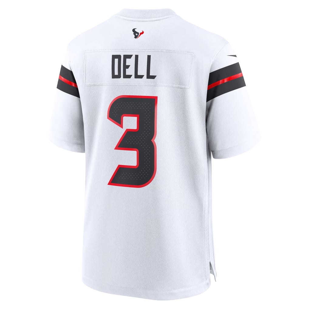 Men's Houston Texans Tank Dell White Game Jersey