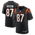 Men's Cincinnati Bengals Tanner Hudson Black Home Game Player Jersey