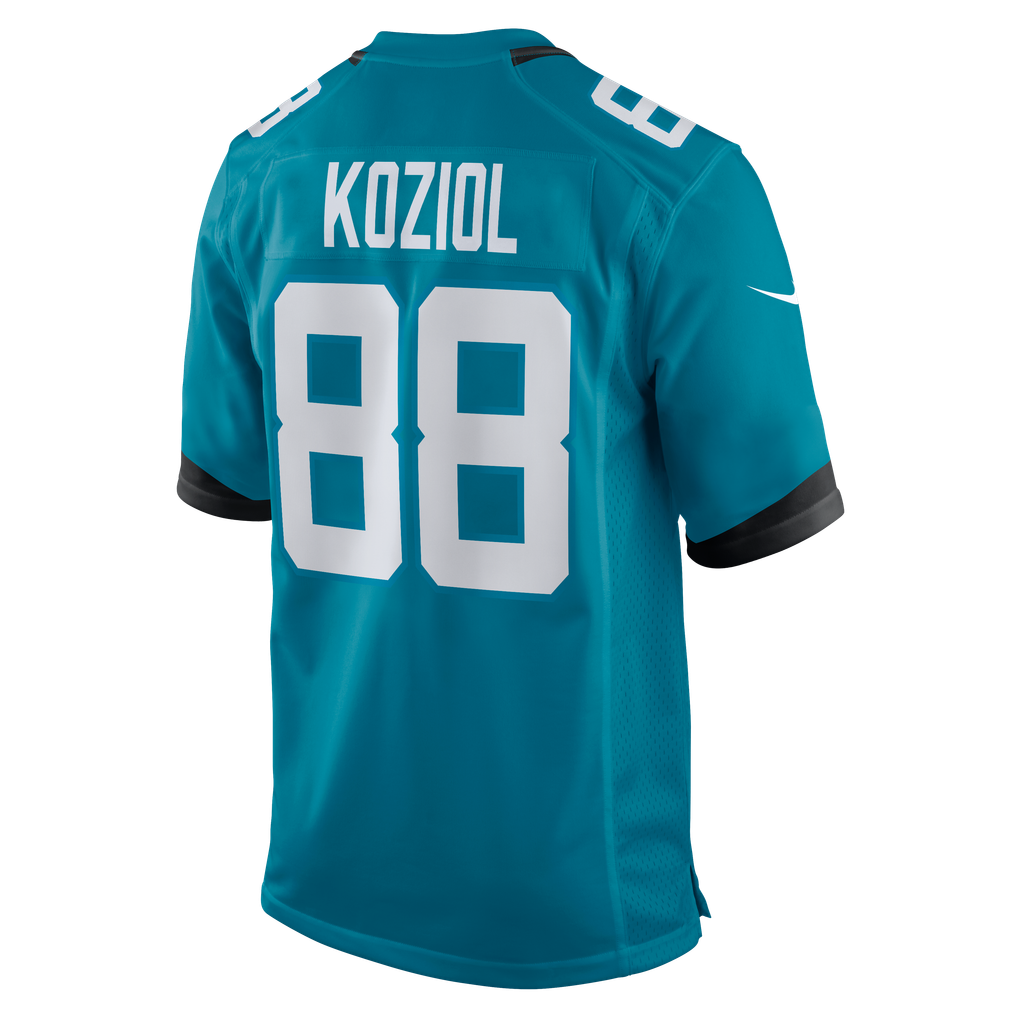 Men's Jacksonville Jaguars Tanner Koziol Teal Team Game Jersey