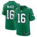 Men's Philadelphia Eagles Tanner McKee Kelly Green Alternate Game Jersey