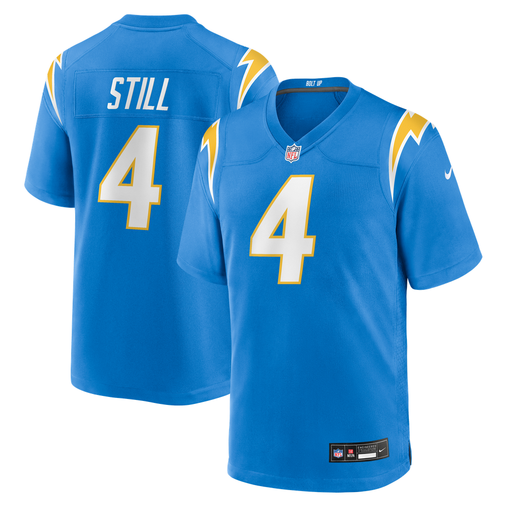 Men's Los Angeles Chargers Tarheeb Still Powder Blue Team Game Jersey