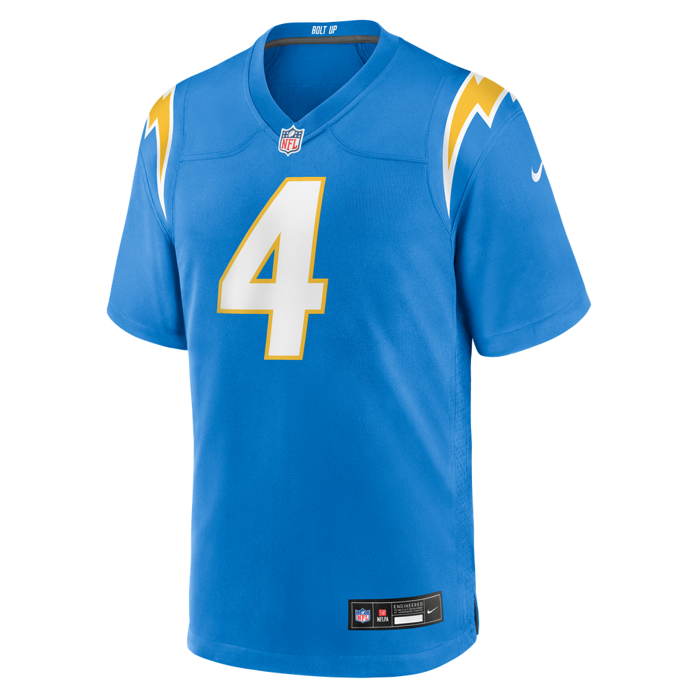 Men's Los Angeles Chargers Tarheeb Still Powder Blue Team Game Jersey