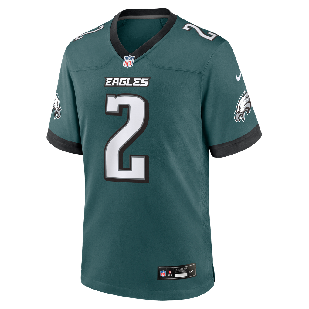 Men's Philadelphia Eagles Tariq Woolen Midnight Green Team Game Jersey