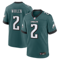 Men's Philadelphia Eagles Tariq Woolen Midnight Green Team Game Jersey
