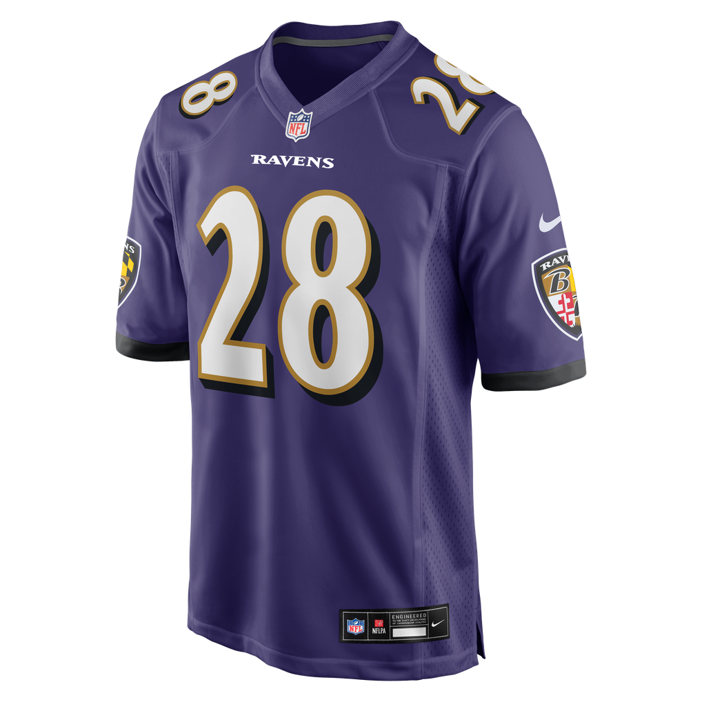 Men's Baltimore Ravens Taven Bryan Purple Team Game Jersey