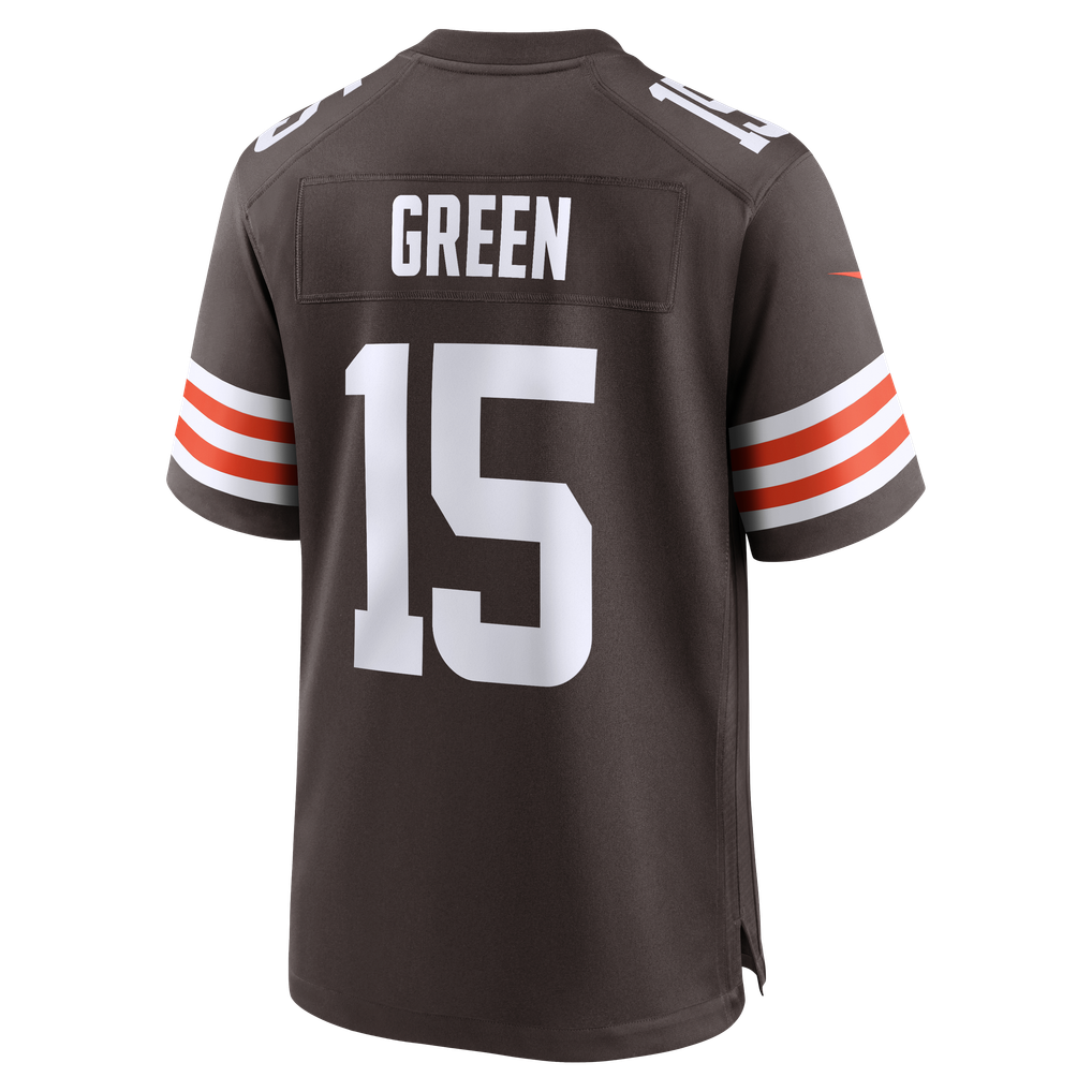 Men's Cleveland Browns Taylen Green Brown Game Jersey
