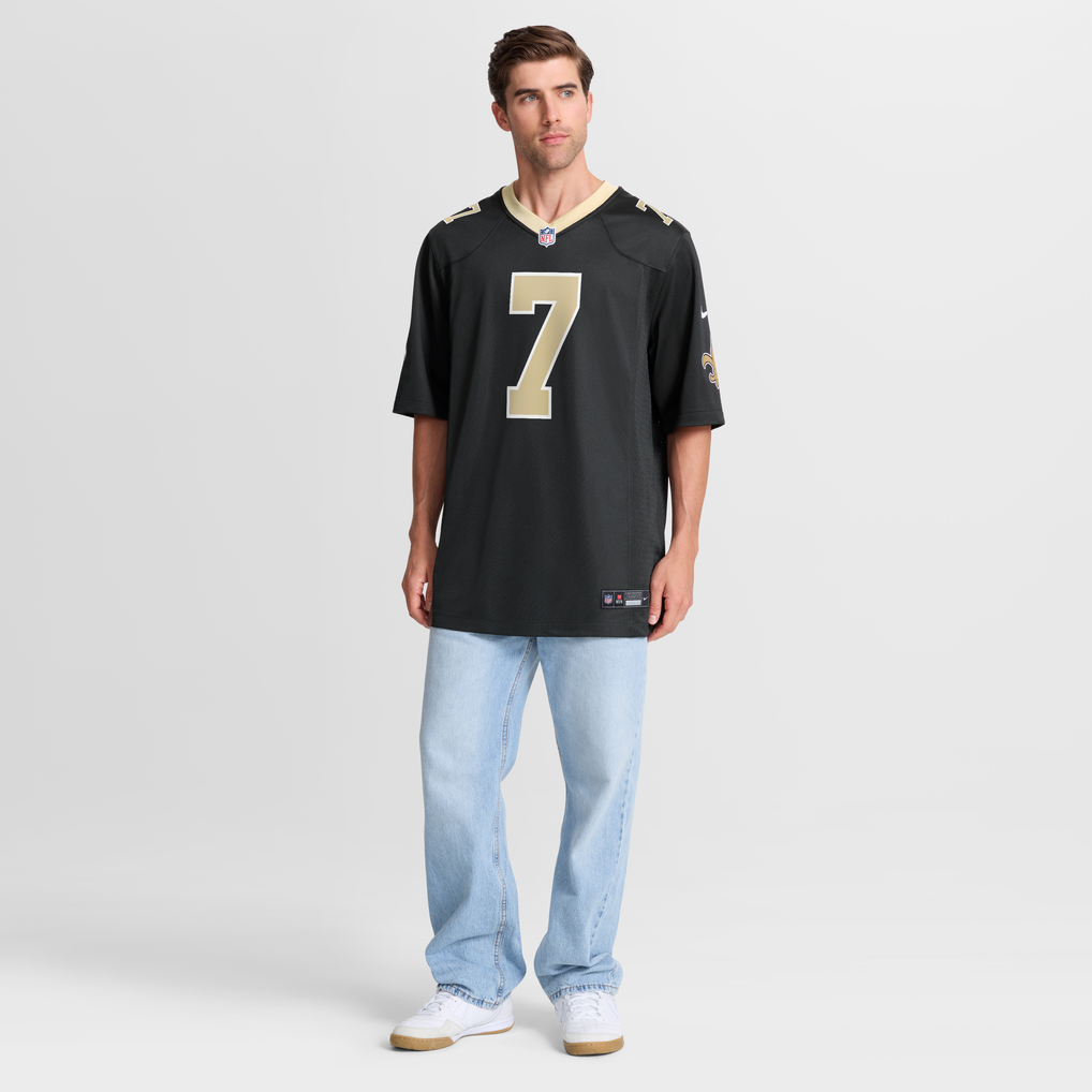 Men's New Orleans Saints Taysom Hill Black Game Jersey