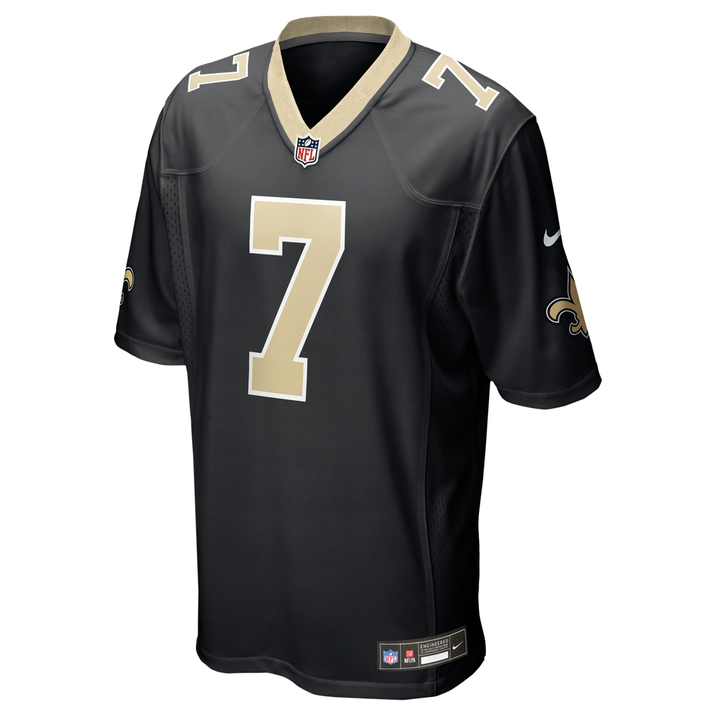 Men's New Orleans Saints Taysom Hill Black Game Jersey