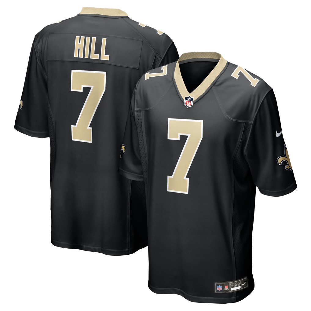 Men's New Orleans Saints Taysom Hill Black Game Jersey