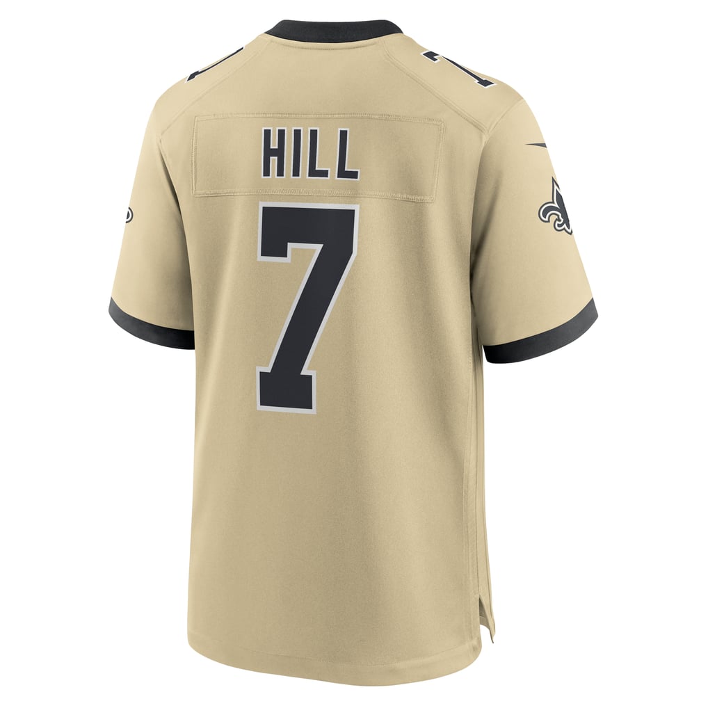 Men's New Orleans Saints Taysom Hill Gold Gameday Golds Alternate Game Player Jersey