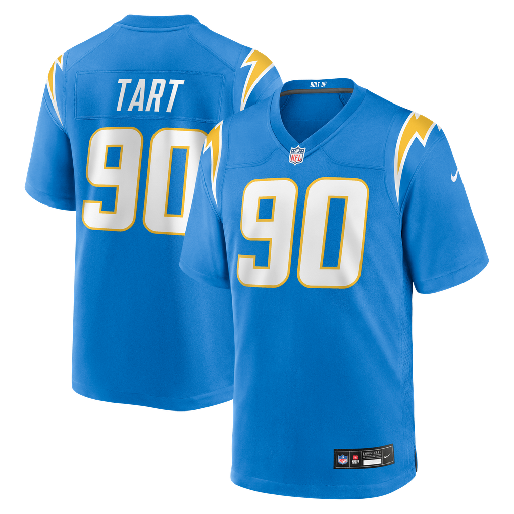 Men's Los Angeles Chargers Teair Tart Powder Blue Team Game Jersey