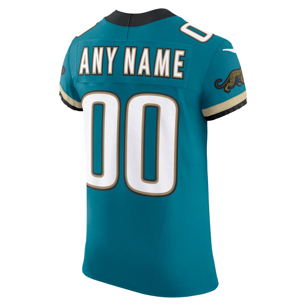Men's Jacksonville Jaguars Teal Alternate Vapor F.U.S.E. Elite Custom Jersey