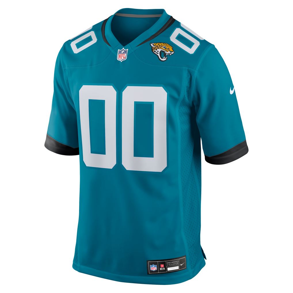 Men's Jacksonville Jaguars Teal Custom Game Jersey