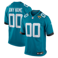 Men's Jacksonville Jaguars Teal Custom Game Jersey