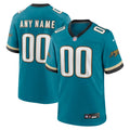 Men's Jacksonville Jaguars Teal Prowler Throwback Custom Game Jersey