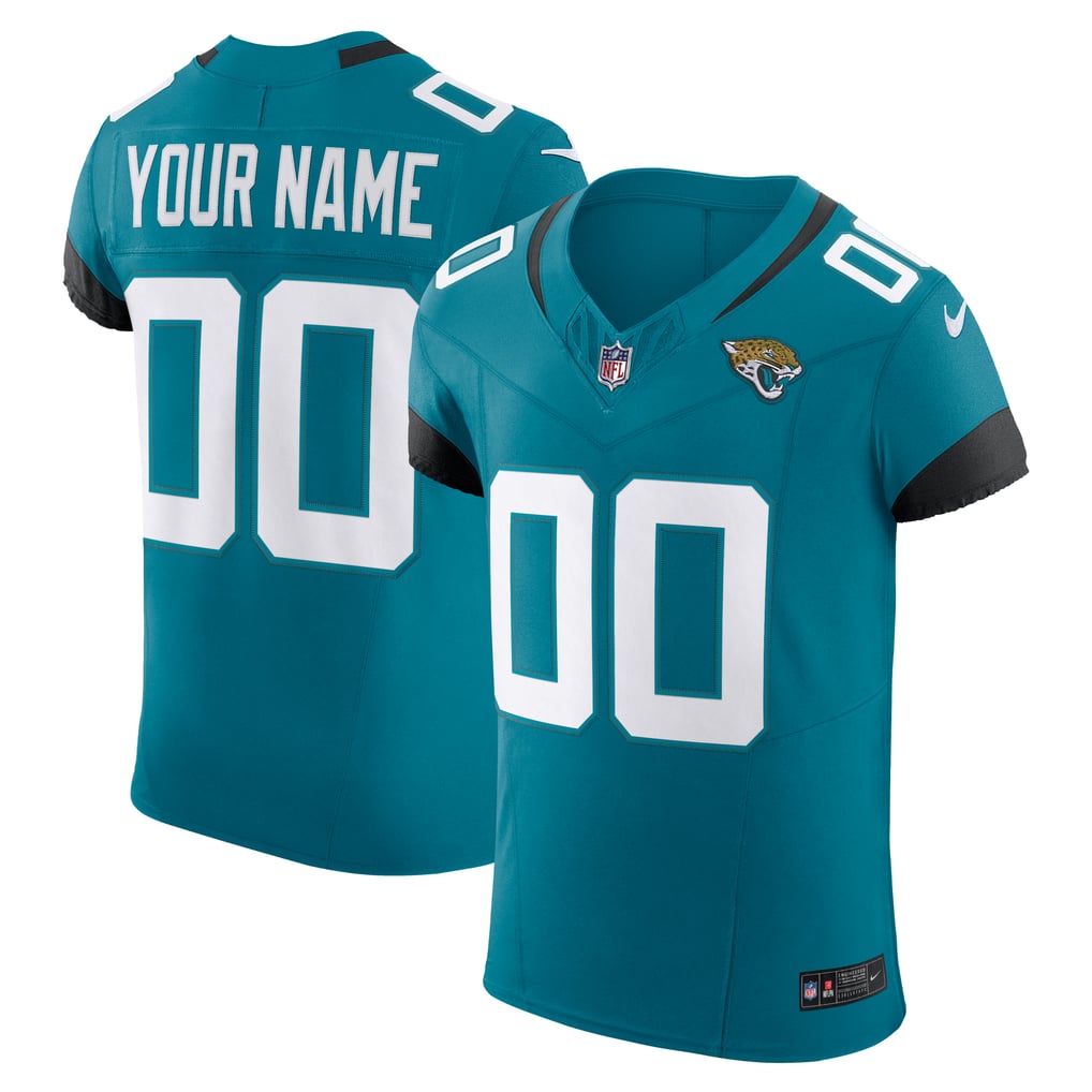 Men's Jacksonville Jaguars Teal Vapor F.U.S.E. Elite Custom Jersey
