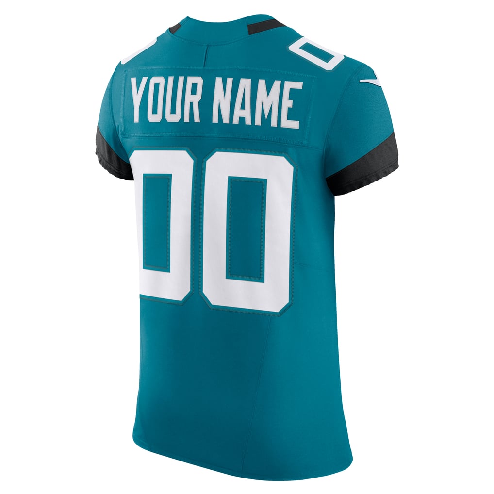 Men's Jacksonville Jaguars Teal Vapor F.U.S.E. Elite Custom Jersey