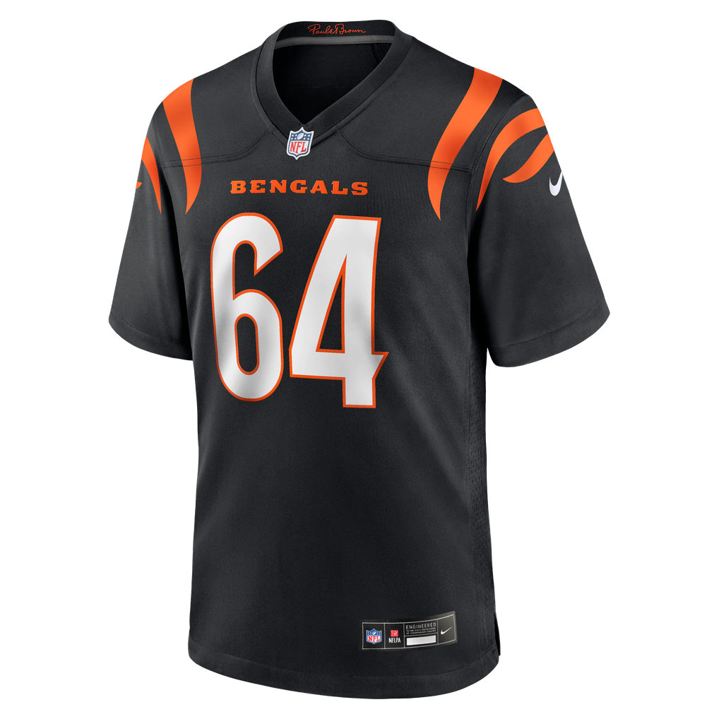 Men's Cincinnati Bengals Ted Karras Black Game Player Jersey