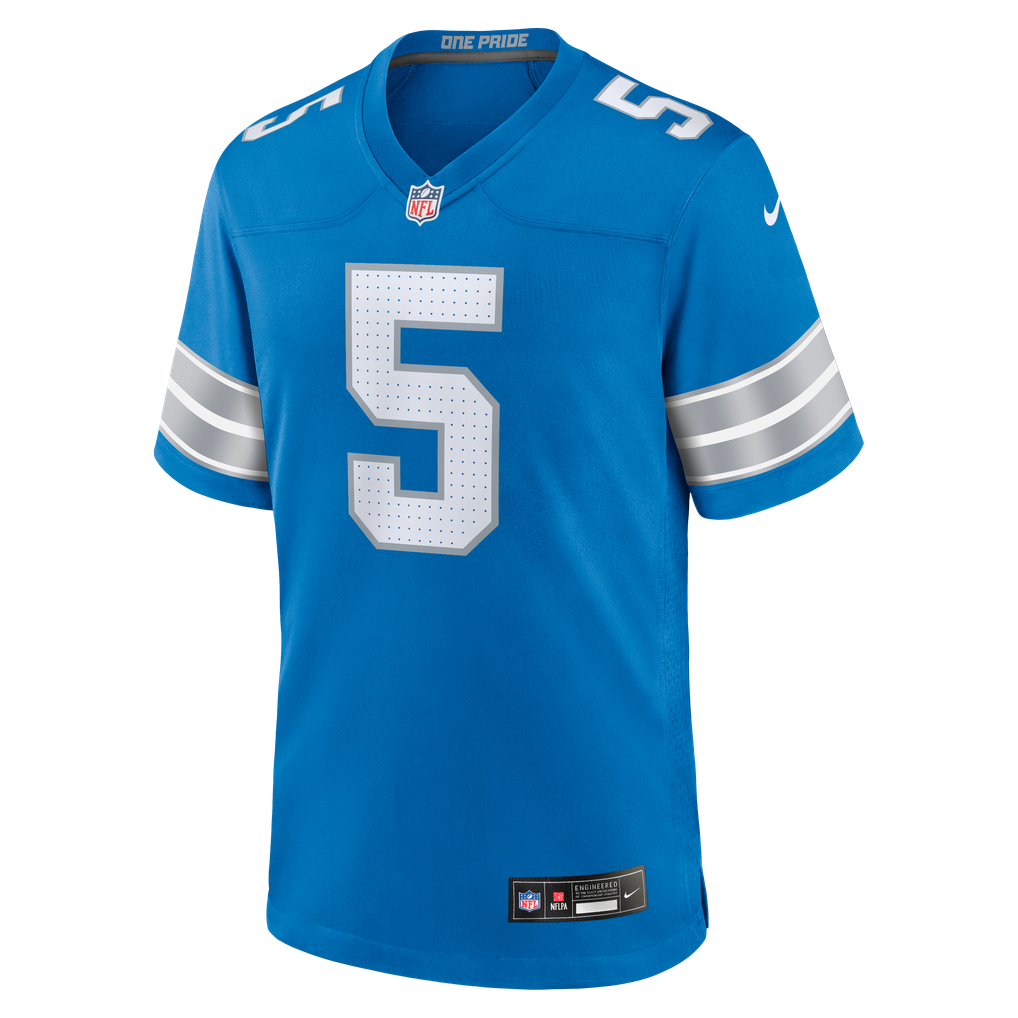 Men's Detroit Lions Teddy Bridgewater Blue Team Game Jersey